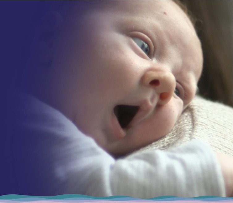 A yawning baby.