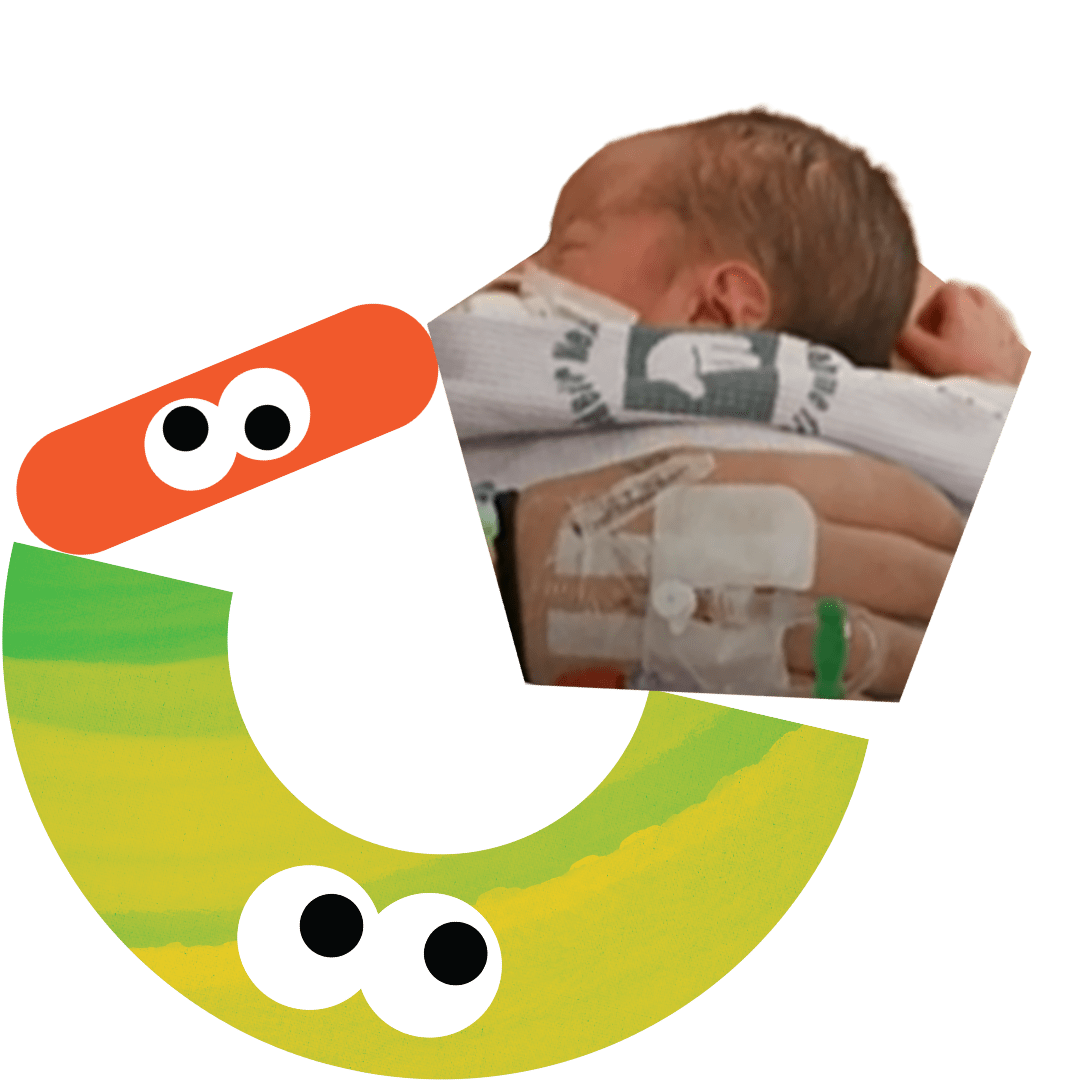 A new-born baby.