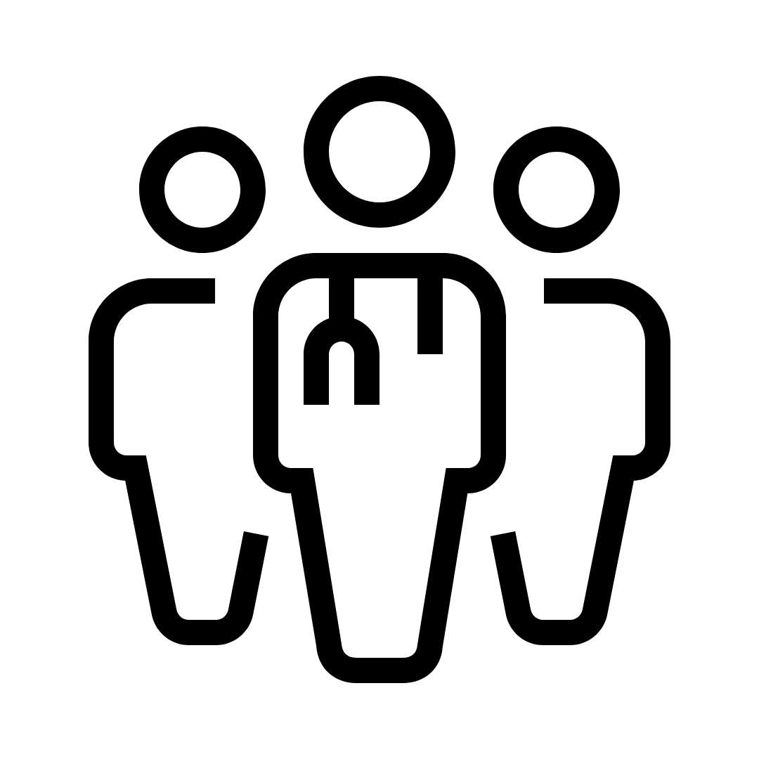An icon representing multiple practitioners.