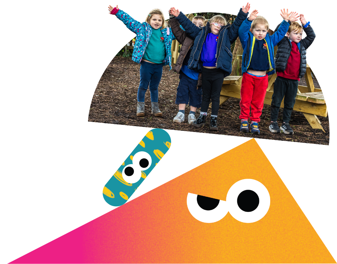 Five school children